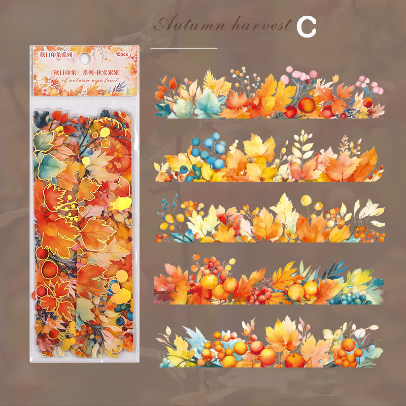 Autumn Impression Stickers 15pcs