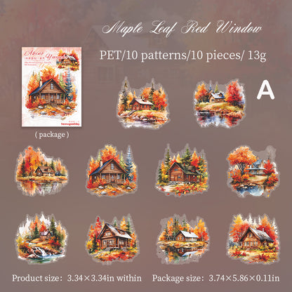 Autumn Leisurely Journey Stickers 10pcs