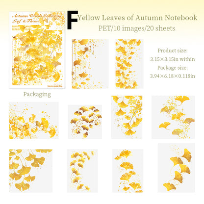 Autumn Words Sticker 20pcs