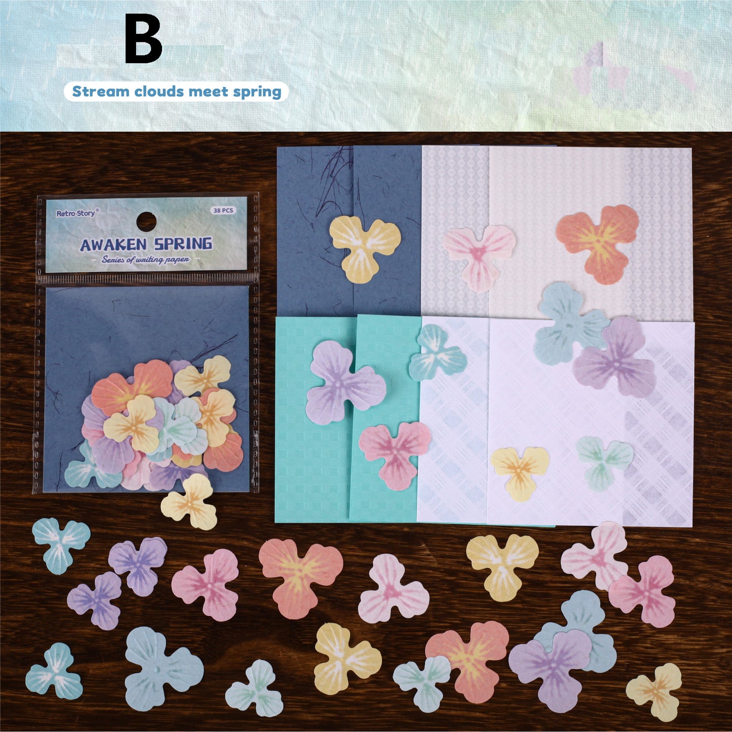 Awakening Spring Paper 38pcs