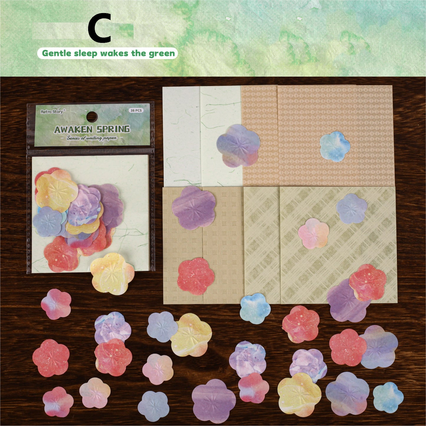 Awakening Spring Paper 38pcs