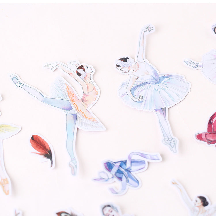 Pegatinas de niña de ballet 15 piezas