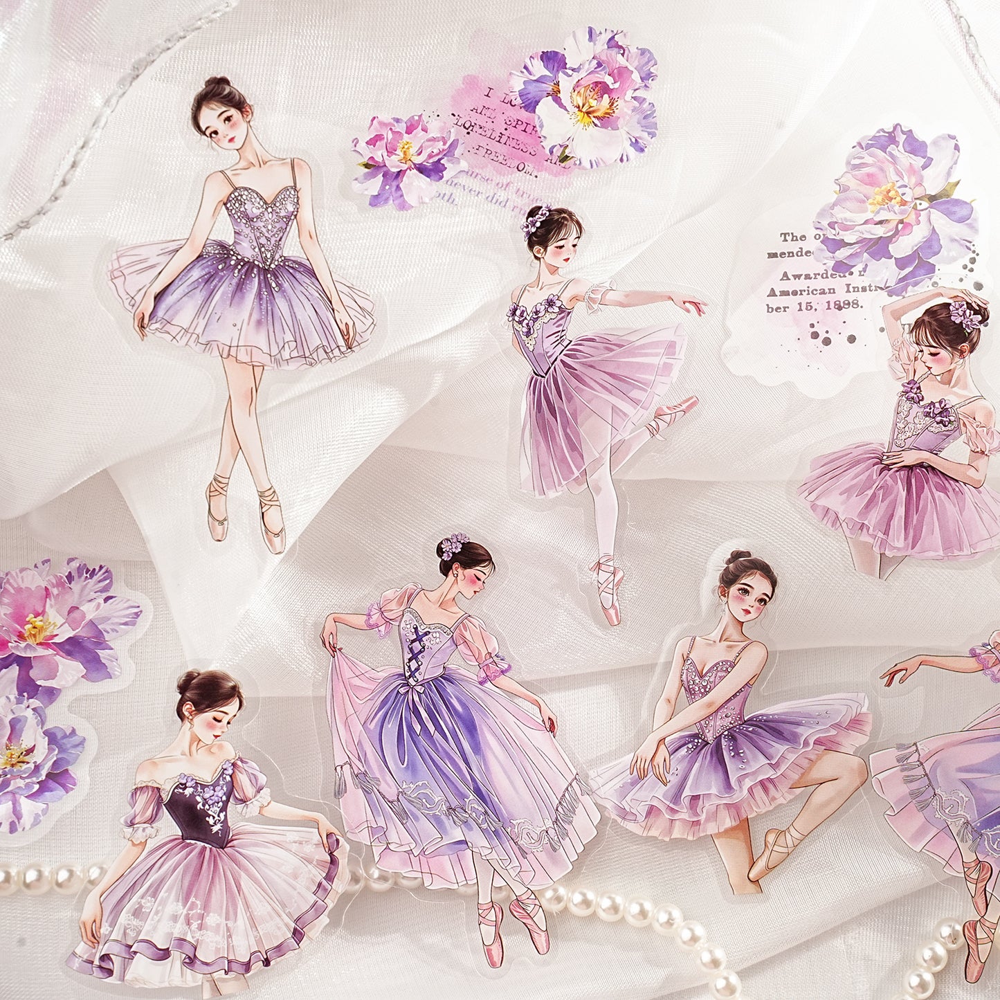 Ballet Monologue Series Sticker 30pcs