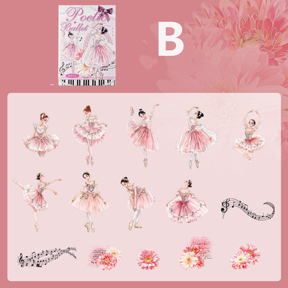 Ballet Monologue Series Sticker 30pcs