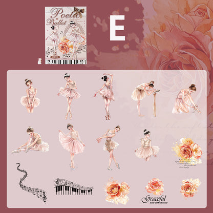 Ballet Monologue Series Sticker 30pcs