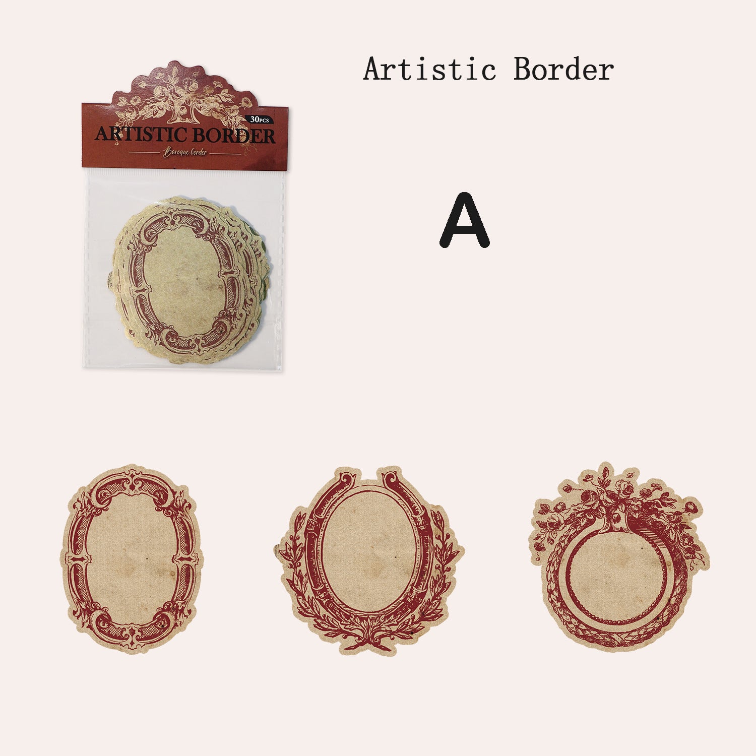 Baroque Border Paper 30pcs