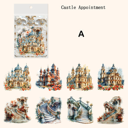 Baroque Castle Stickers 16pcs