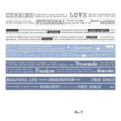 Basic Daily Life Tape 5pcs