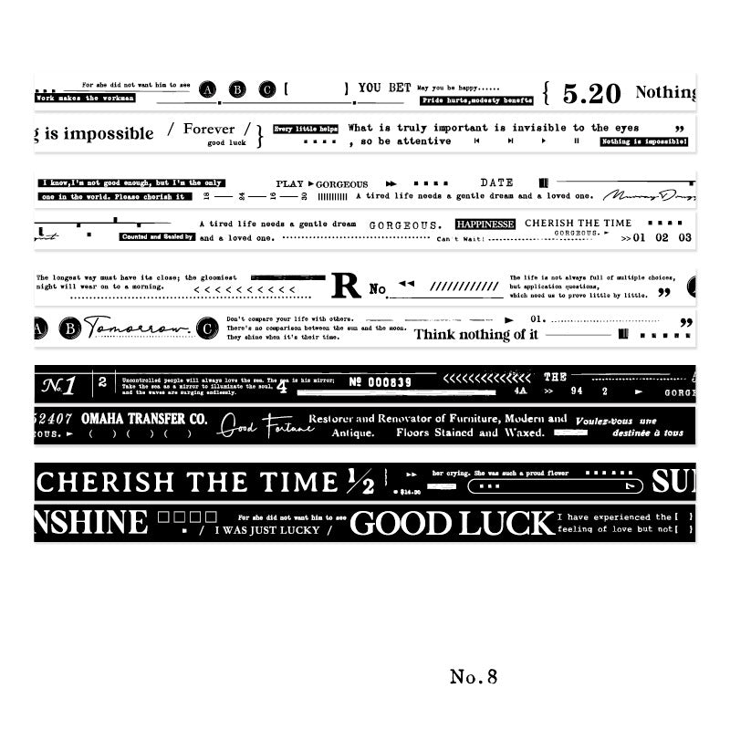 Basic Daily Life Tape 5pcs