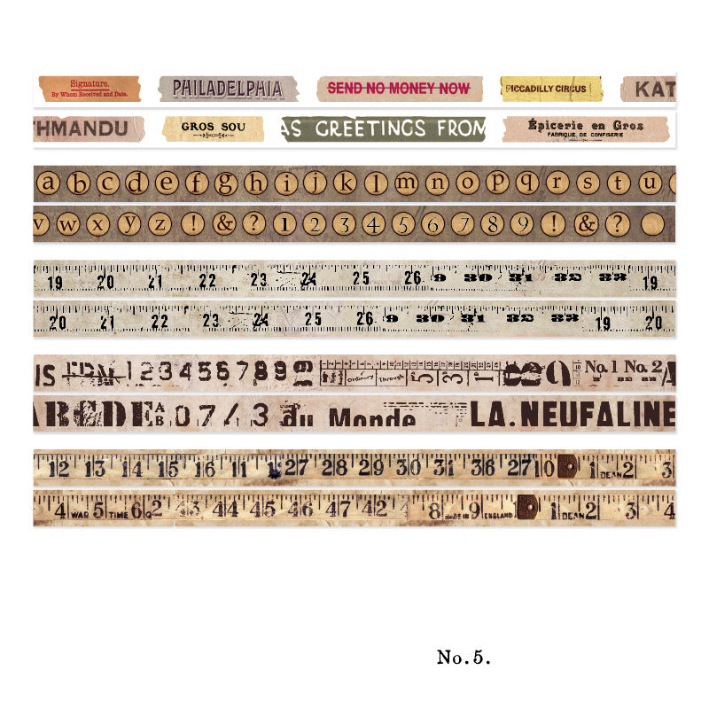 Basic Daily Life Tape 5pcs