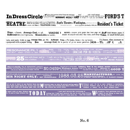 Basic Daily Life Tape 5pcs