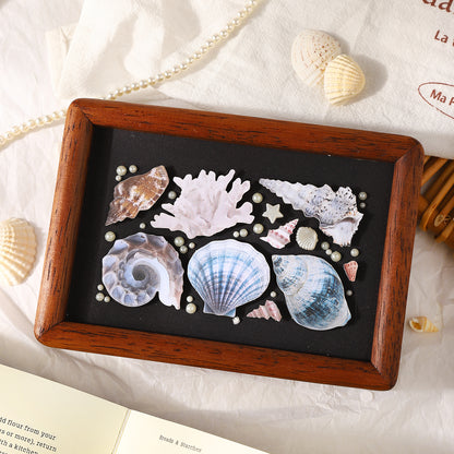 Basket Of Seashells Sticker 30pcs