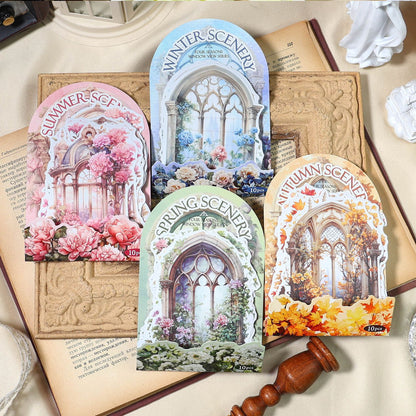 Beautiful Window Sill Stickers 10pcs