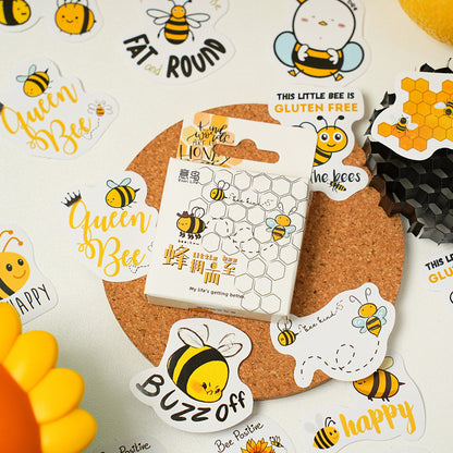 Happy Bee Stickers 46pcs