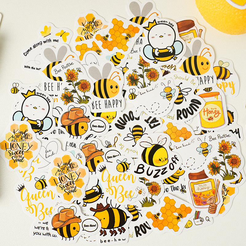 Happy Bee Stickers 46pcs