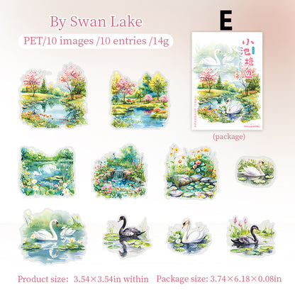 Beside The Small Pond Sticker 10pcs