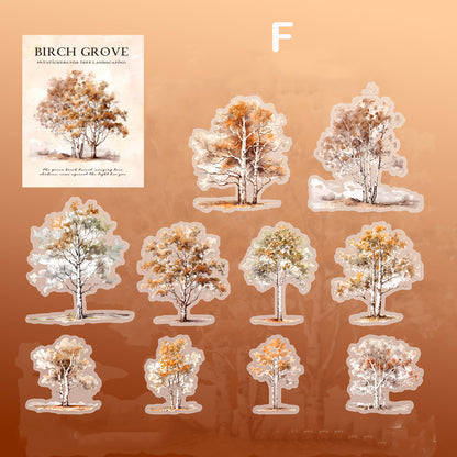 Birch Grove Stickers 10pcs