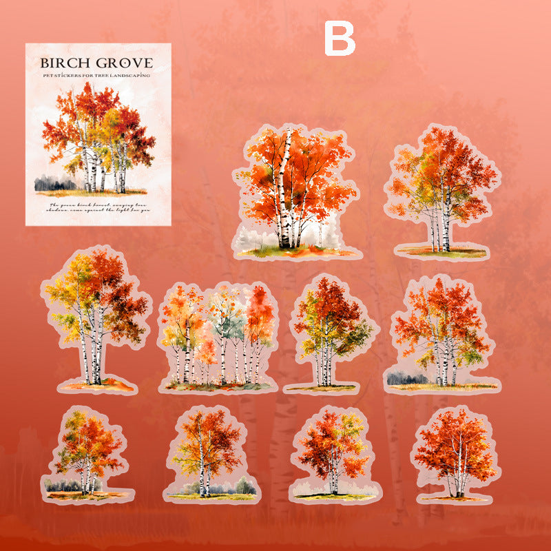 Birch Grove Stickers 10pcs