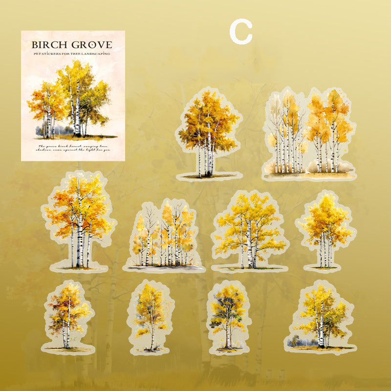 Birch Grove Stickers 10pcs