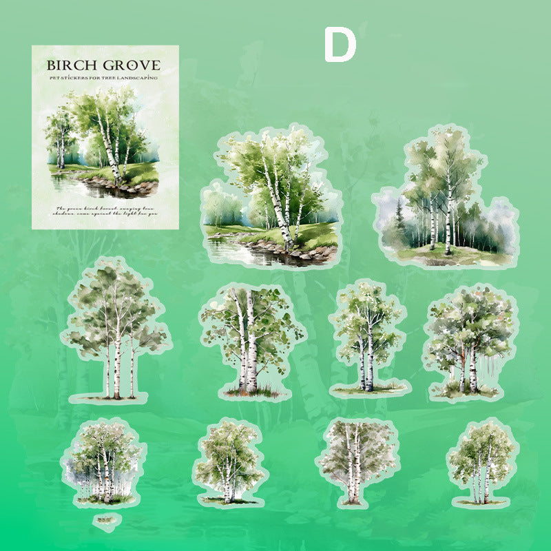 Birch Grove Stickers 10pcs