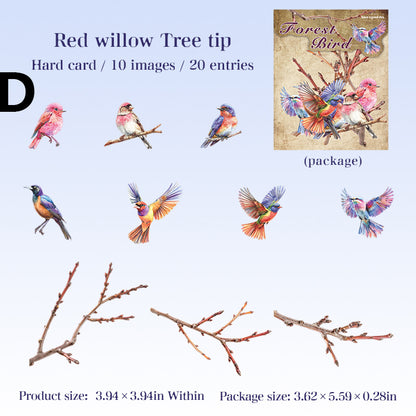 Birds In The Forest Stickers 20pcs
