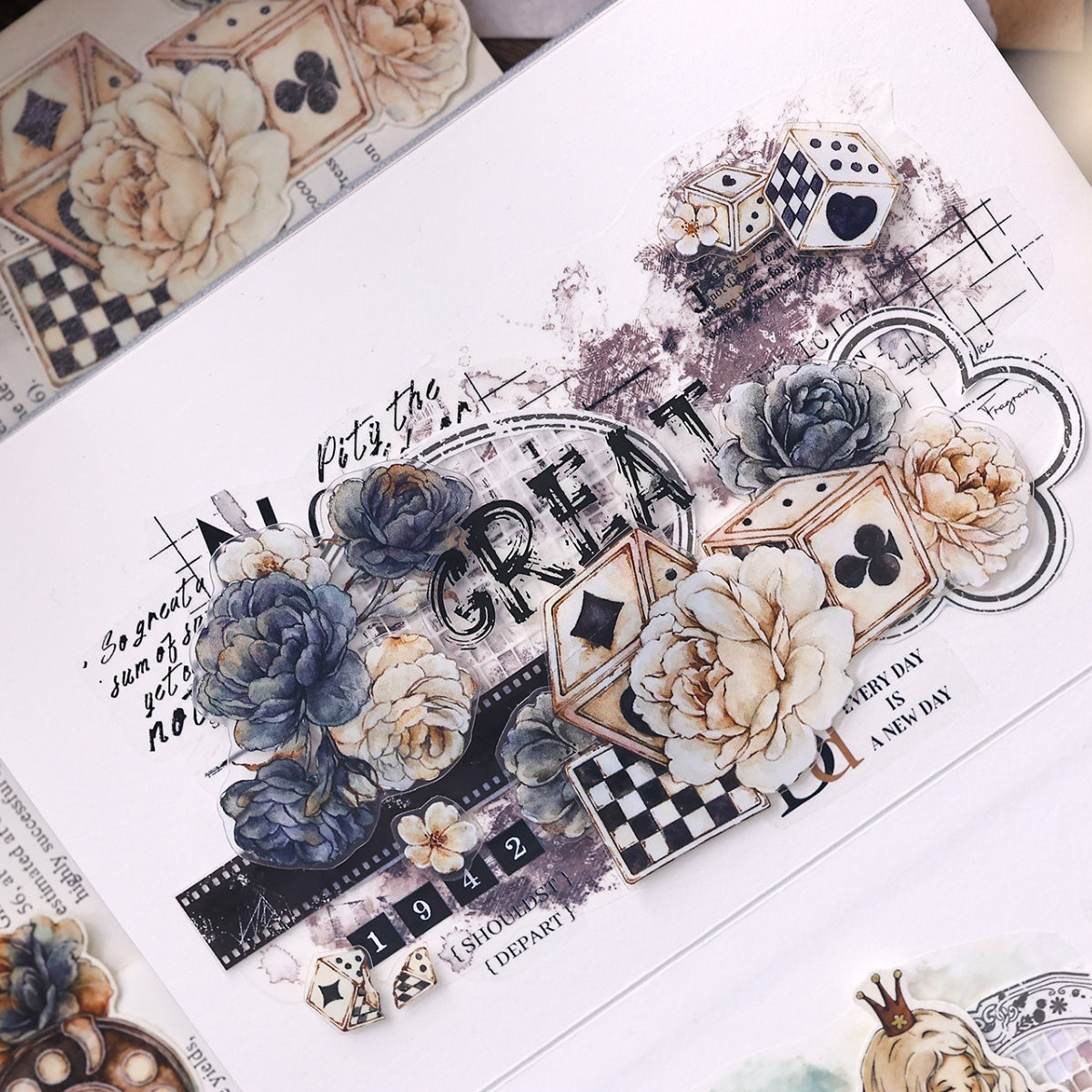 6cm*120cm Black and White Chess Dream Tape