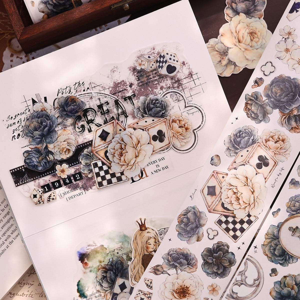 6cm*120cm Black and White Chess Dream Tape