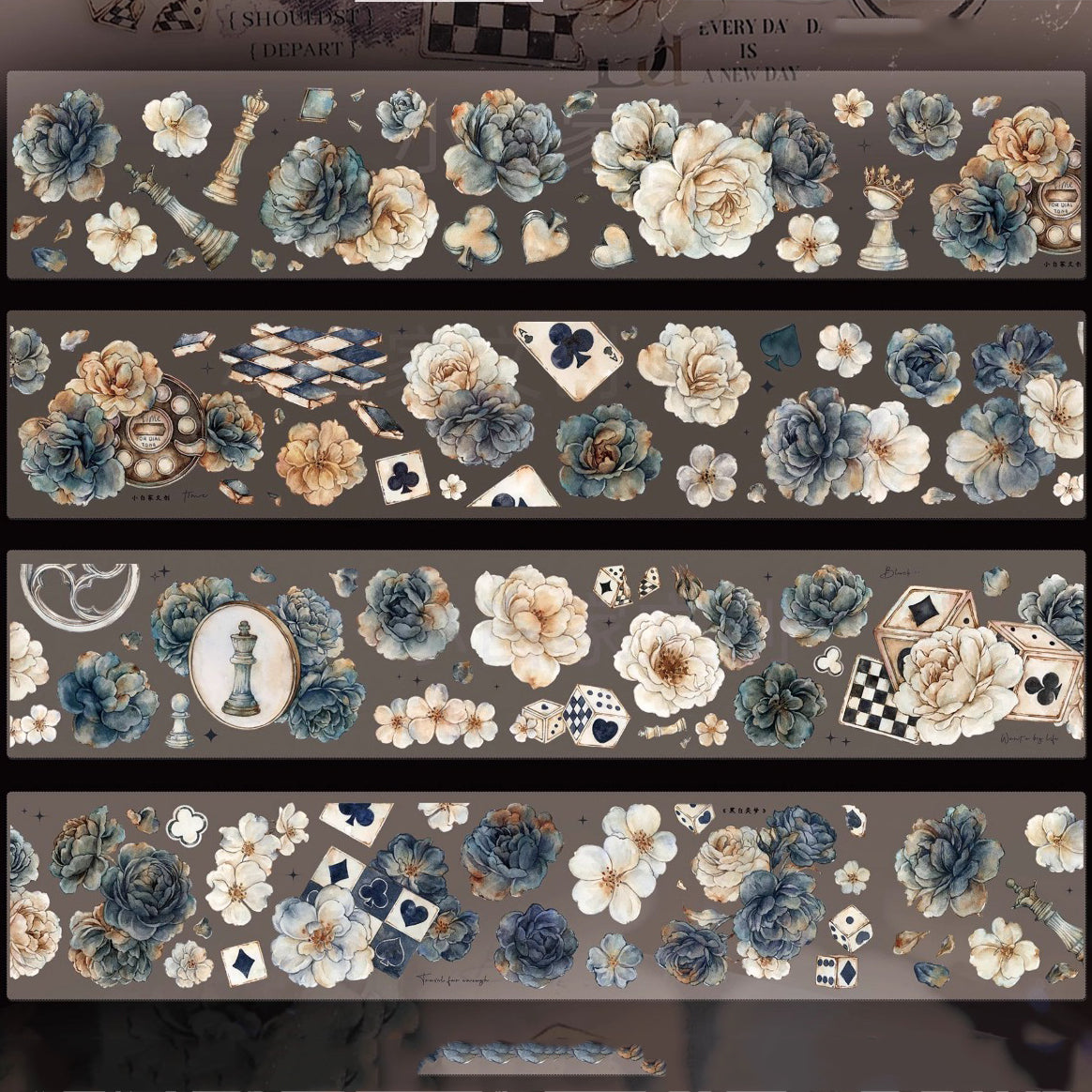 6cm*120cm Black and White Chess Dream Tape