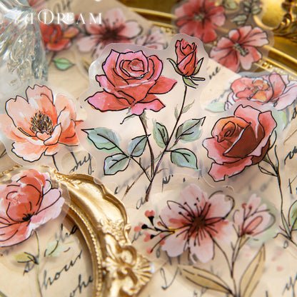 Blooming Flowers Like a Dream Sticker 20pcs