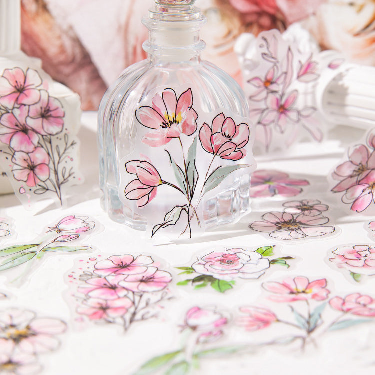 Blooming Flowers Like a Dream Sticker 20pcs