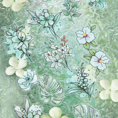 Blooming Flowers Like a Dream Sticker 20pcs