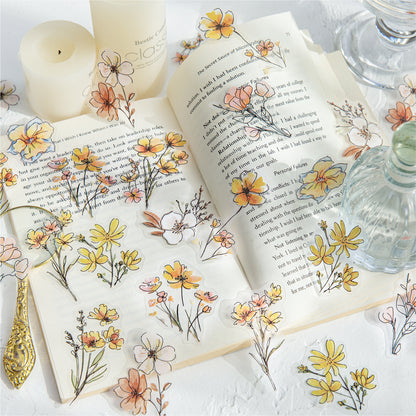 Blooming Flowers Like a Dream Sticker 20pcs