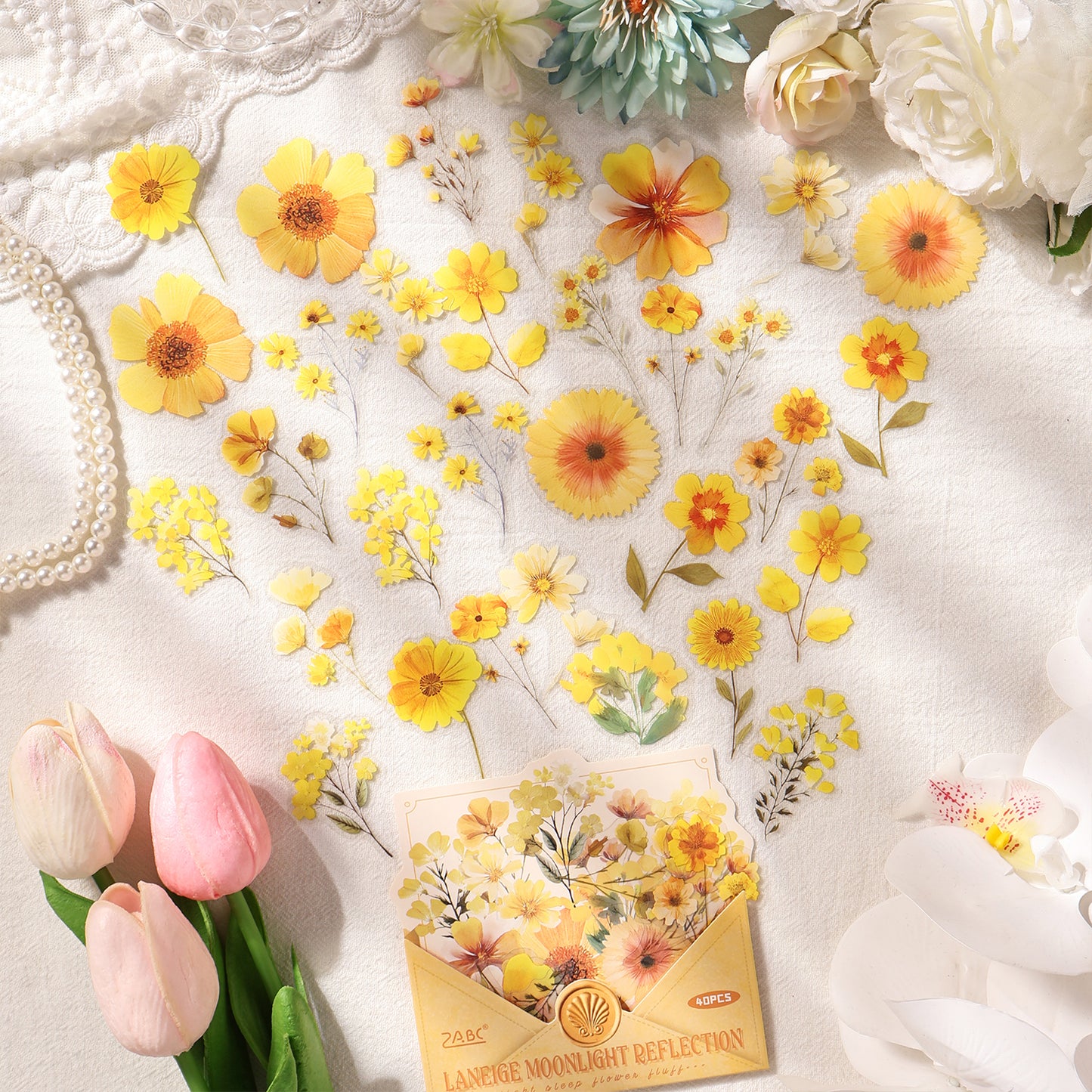 Bloopers Flower Stickers 40pcs
