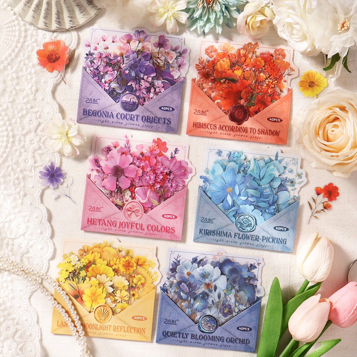 Bloopers Flower Stickers 40pcs