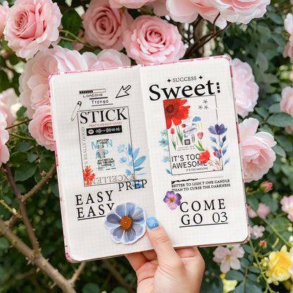 Bloopers Flower Stickers 40pcs