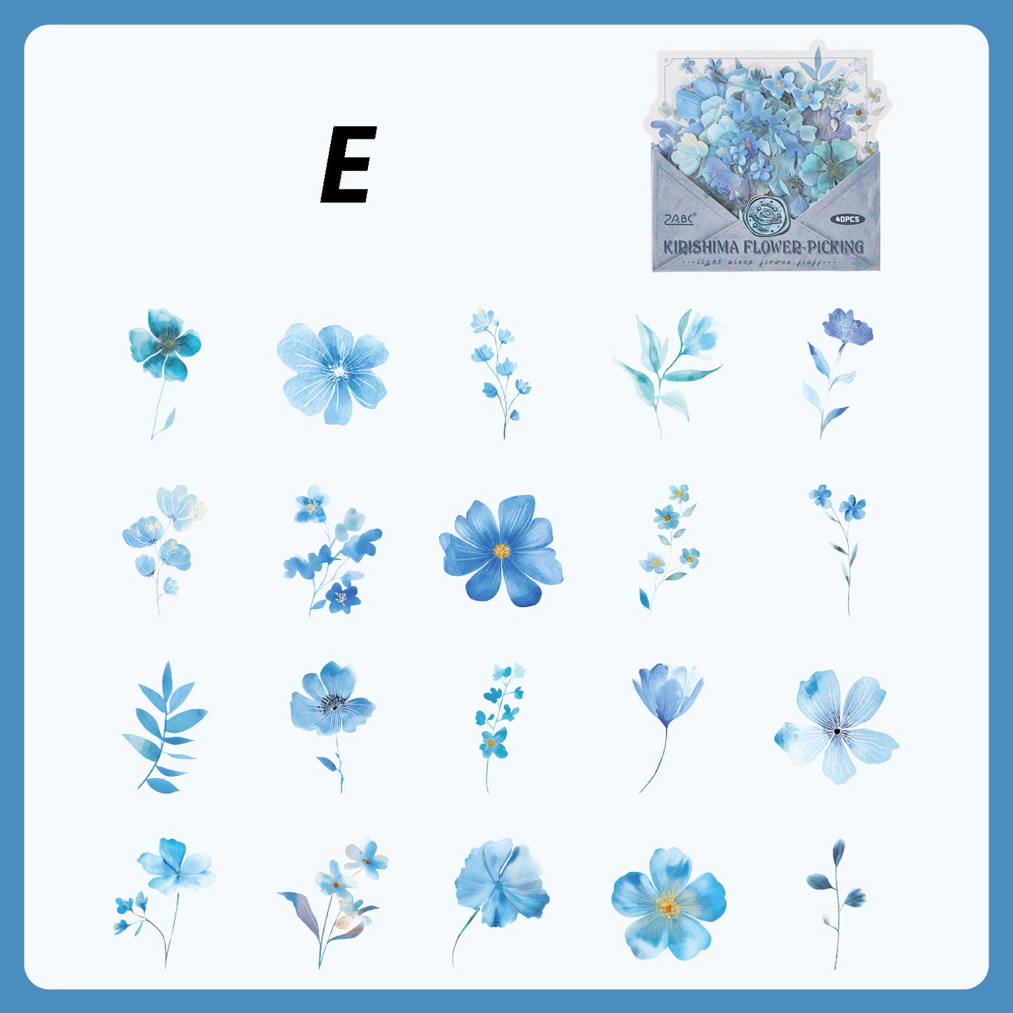 Bloopers Flower Stickers 40pcs