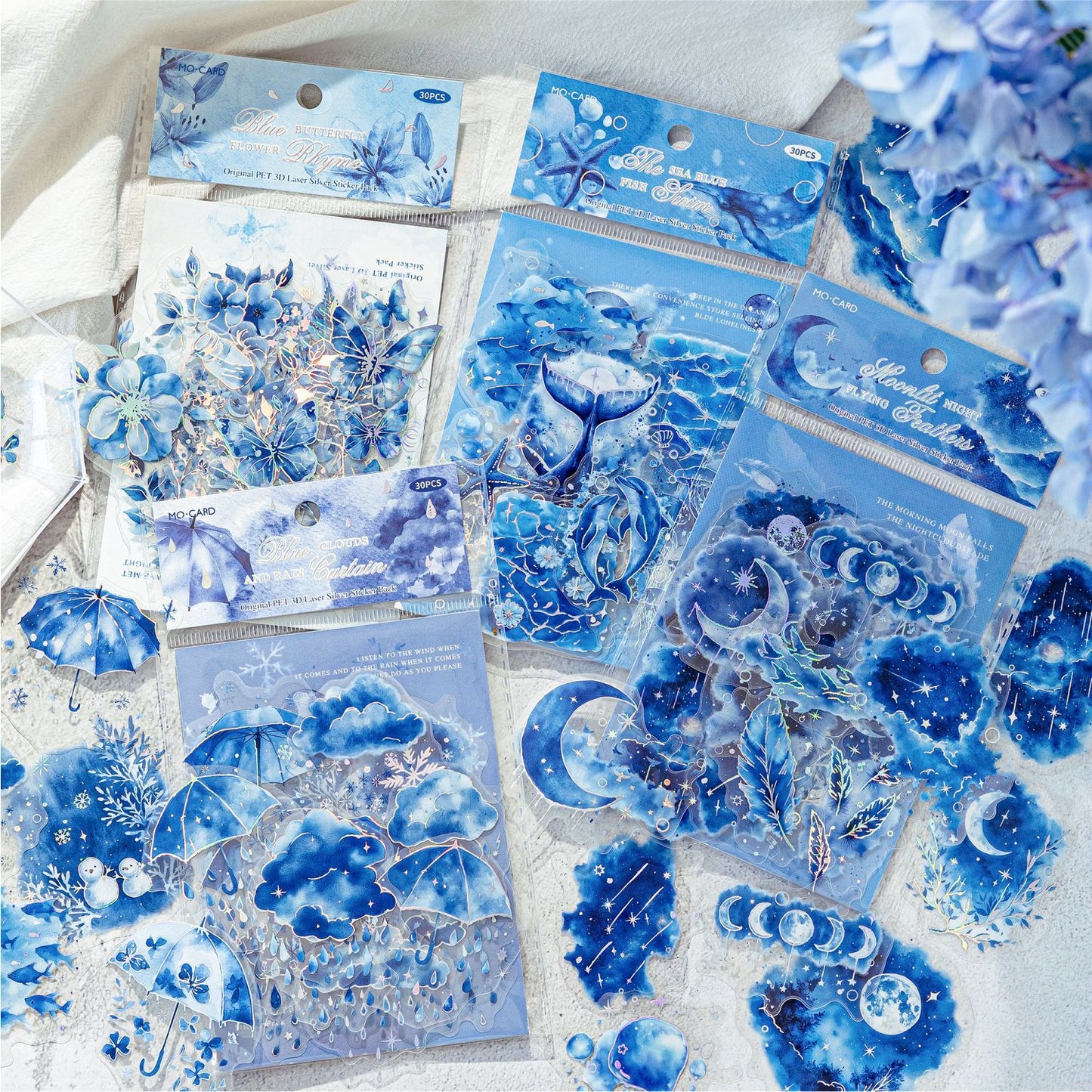 Blue Dreaming Sticker 30pcs