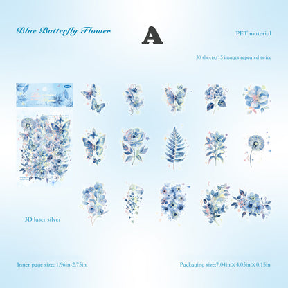 Blue Dreaming Sticker 30pcs