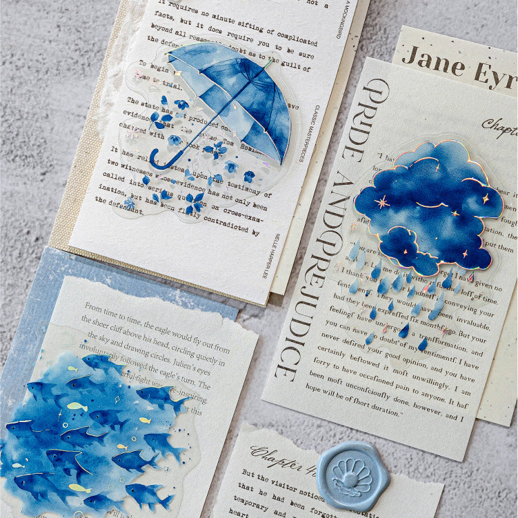 Blue Dreaming Sticker 30pcs