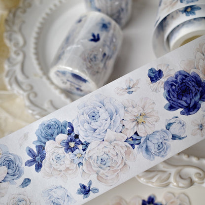 5.5cm*100cm Blue Flower Tape