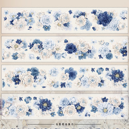 5.5cm*100cm Blue Flower Tape