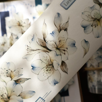 5.5cm*100cm Pre-Cut Blue Isle Flower Tape