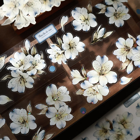 5.5cm*100cm Pre-Cut Blue Isle Flower Tape