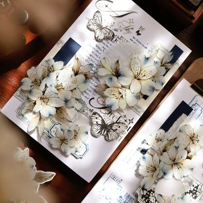 5.5cm*100cm Pre-Cut Blue Isle Flower Tape