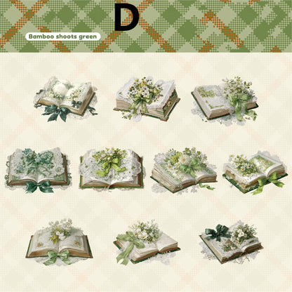 Book-themed Sticker 20pcs