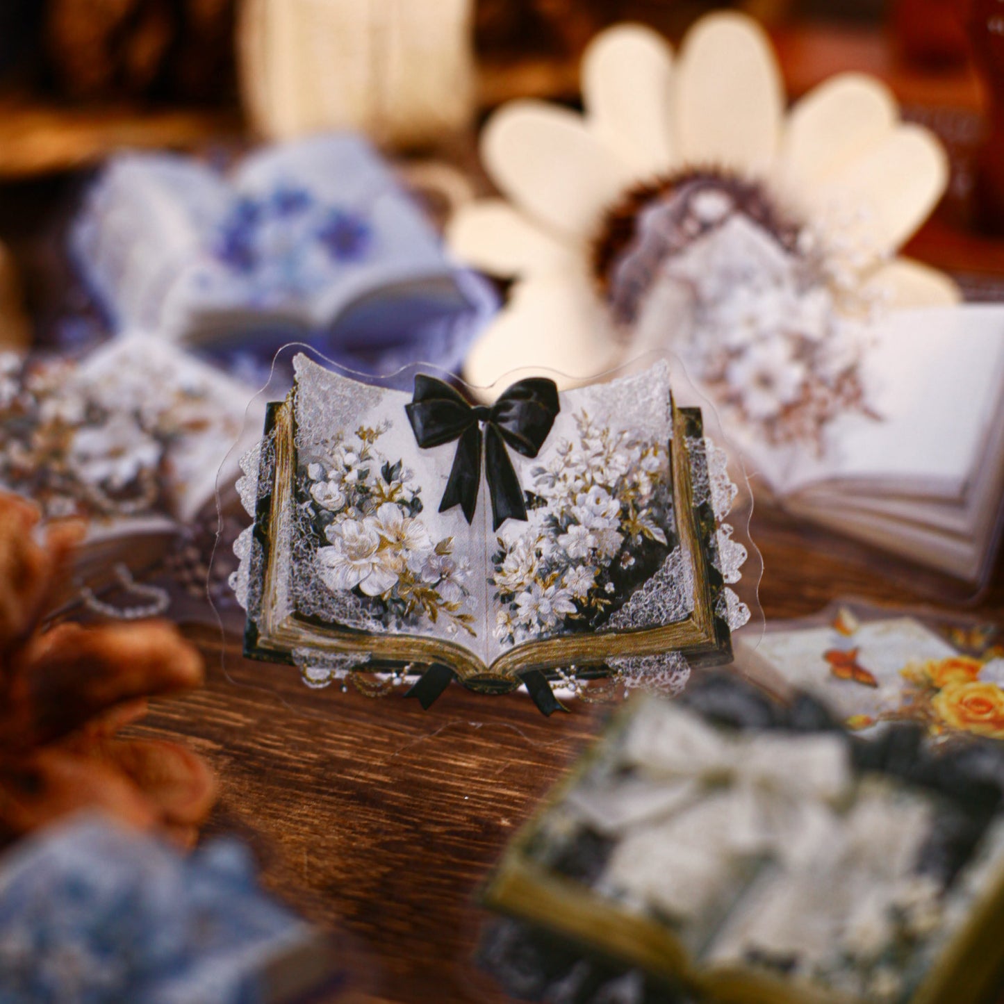 Book-themed Sticker 20pcs