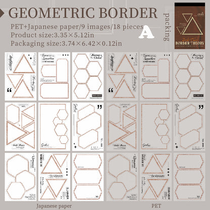 Border Theory Sticker Book 18pcs