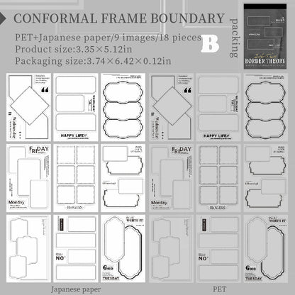 Border Theory Sticker Book 18pcs