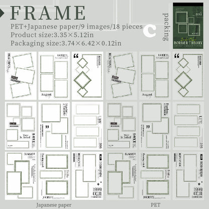 Border Theory Sticker Book 18pcs