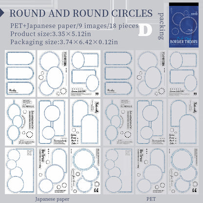 Border Theory Sticker Book 18pcs